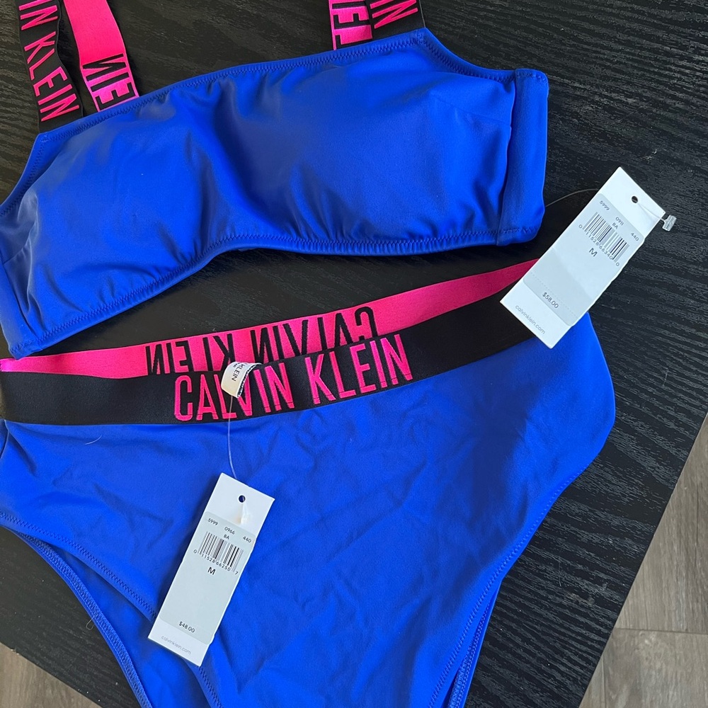 Calvin Klein Women's Blue Swim Set
